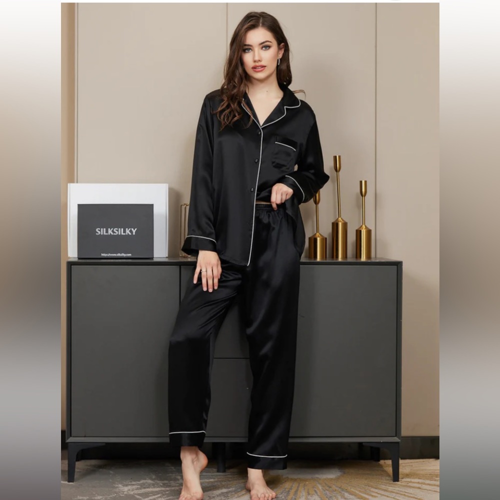 SilkSilky Black Pajama Pants